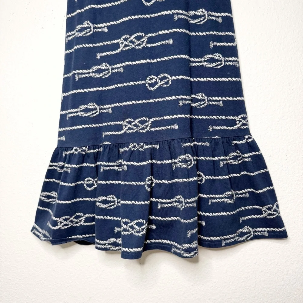Polo Ralph Lauren big girls sleeveless crisscross nautical blue dress size XL